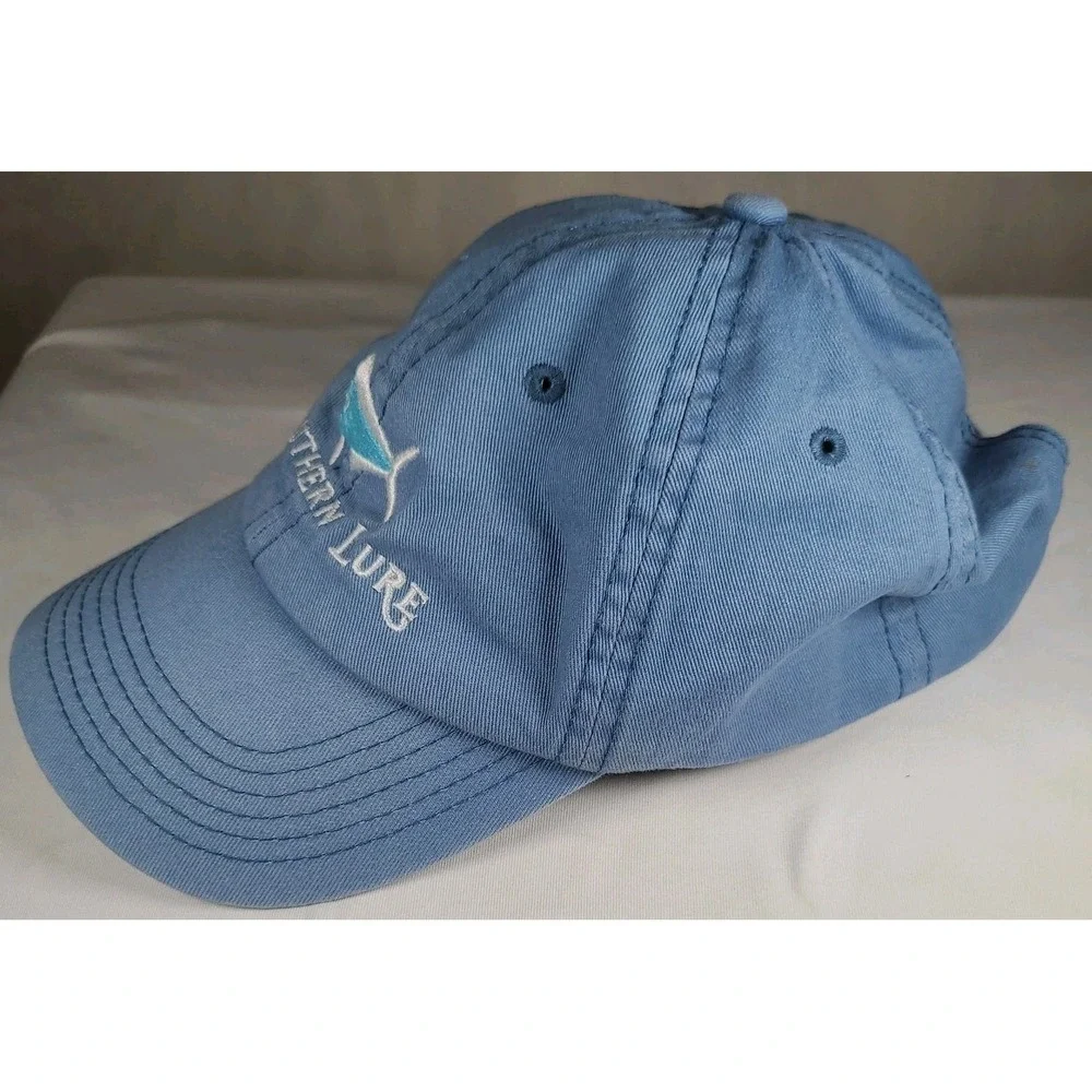 Southern Lure Logo Baseball Hat Cap Strapback Blue & White Embroidered Mahi Mahi
